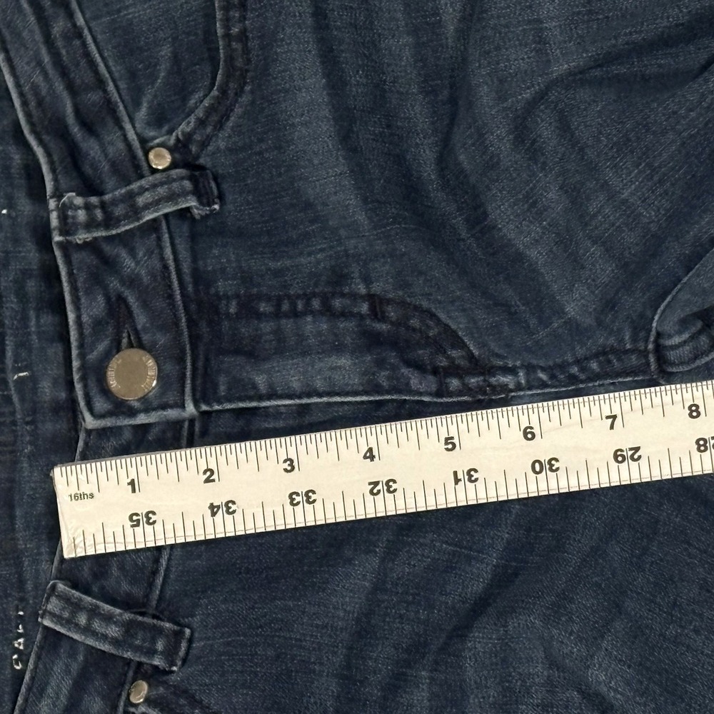 Jennifer Lopez Women Sz 2 BF Blue Dark Wash Denim Straight Slim Low Rise Stretch - Picture 10 of 12